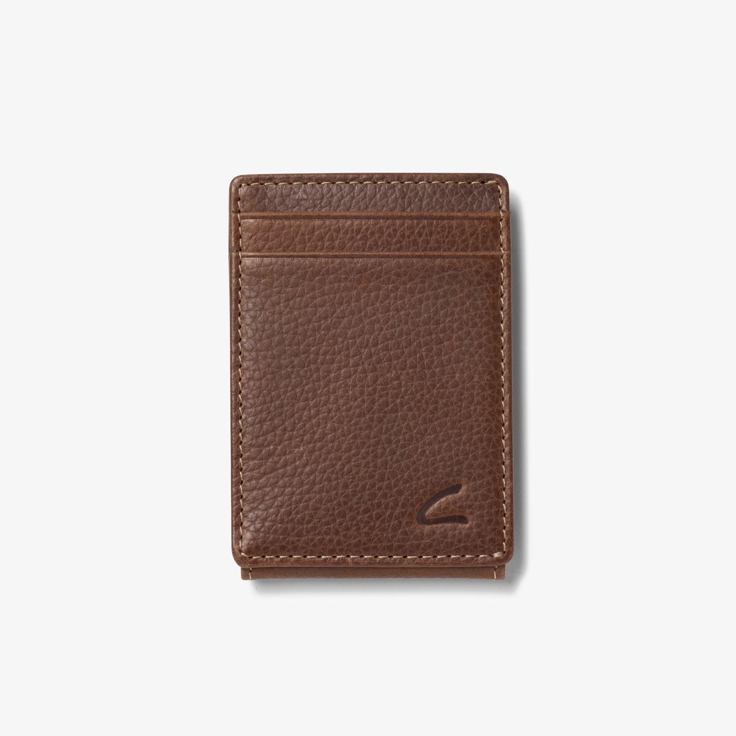 Premium Leather Wide Money Clip Wallet