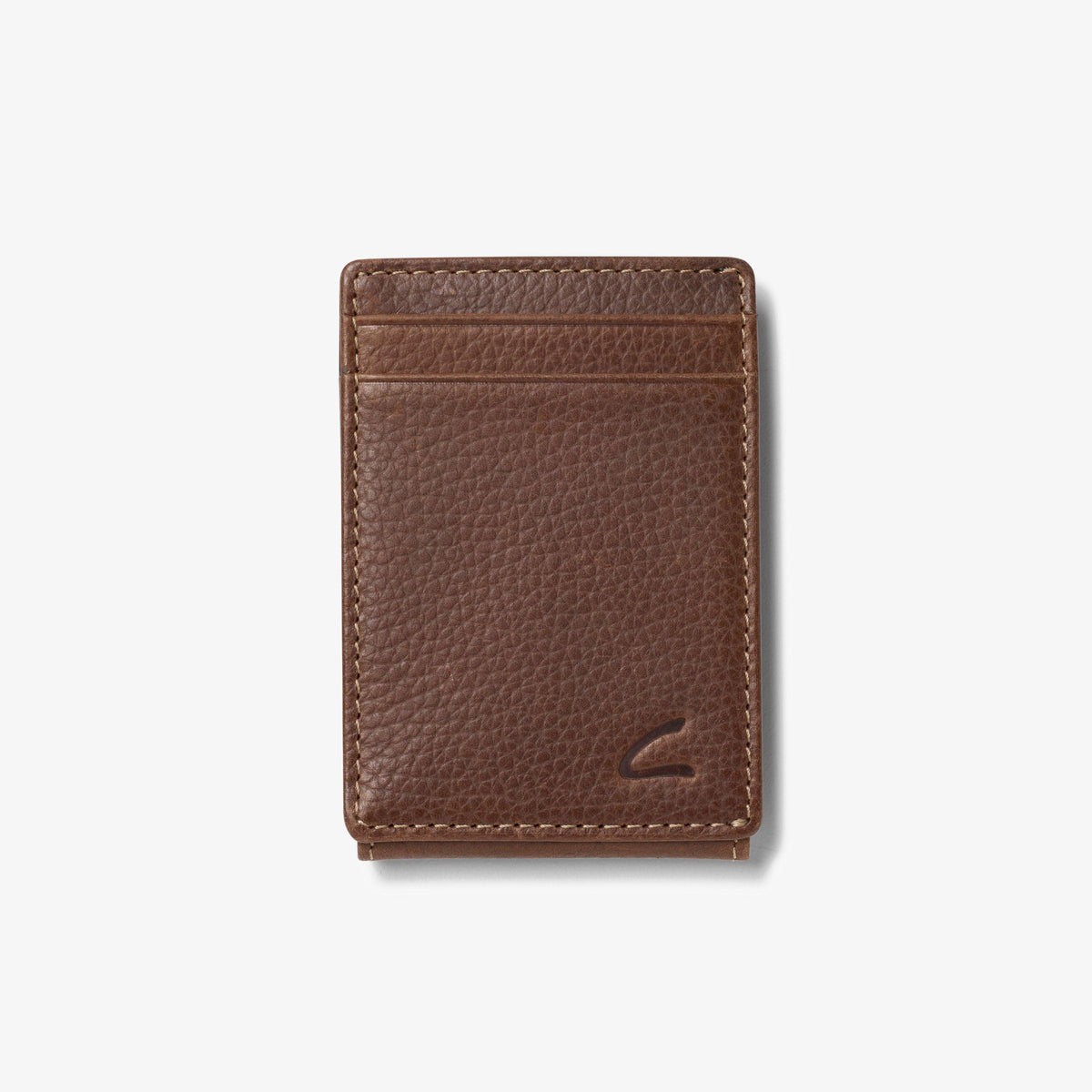 Premium Leather Wide Money Clip Wallet